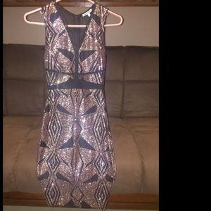 Charlotte Russe XS Rose Gold Dress